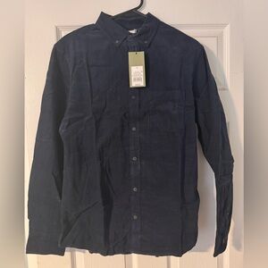 Target Men's Navy Corduroy Button-Down Shirt